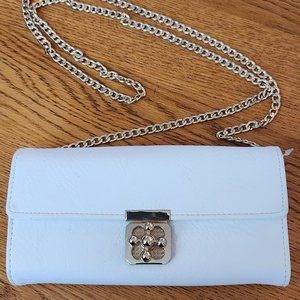 Charming charlie shoulder bag wallet. Gold chain strap